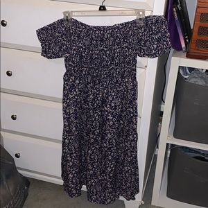 Floral off the shoulder dress